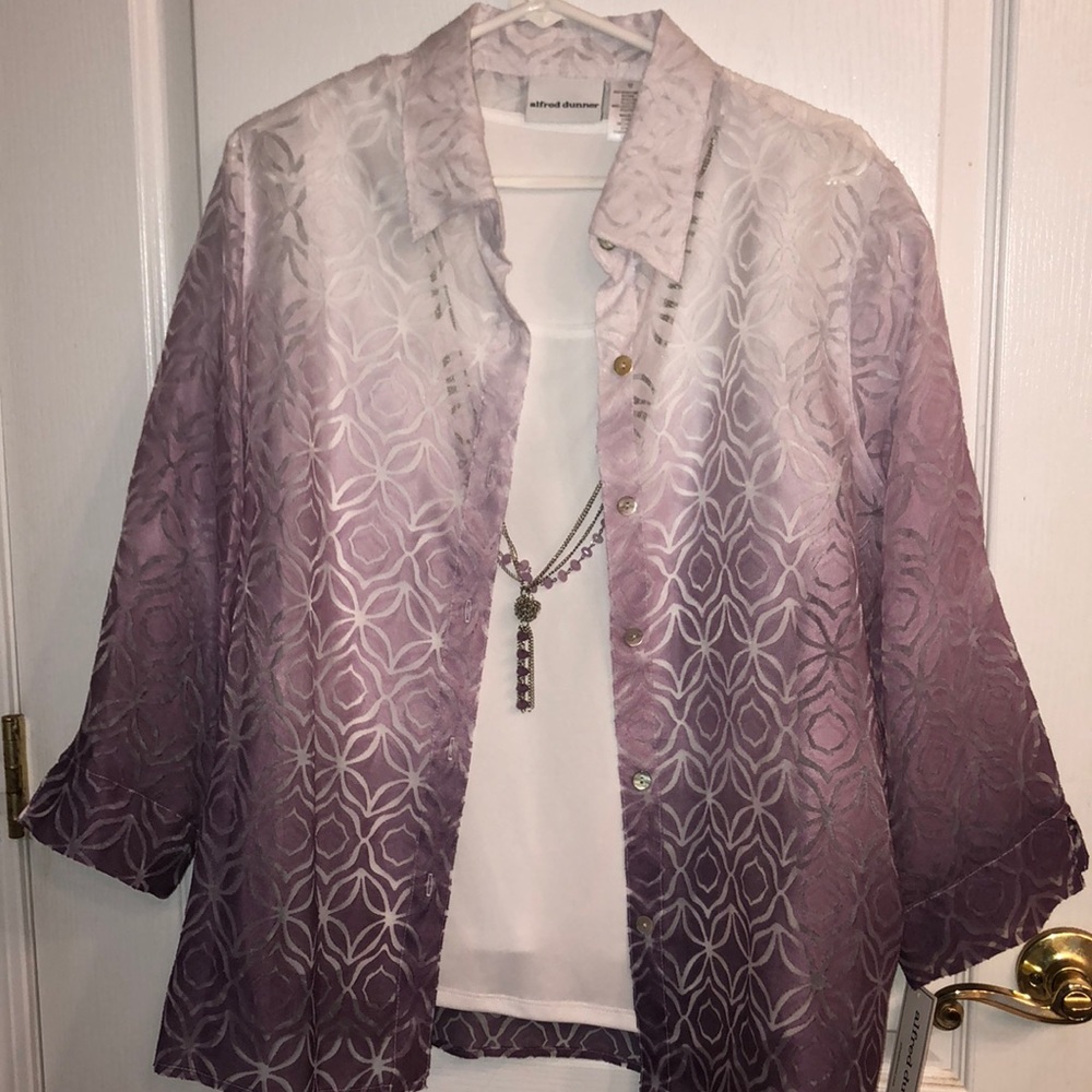 TWO alfred dunner layered tops